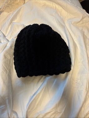 Classic Black Knit Beanie Hat